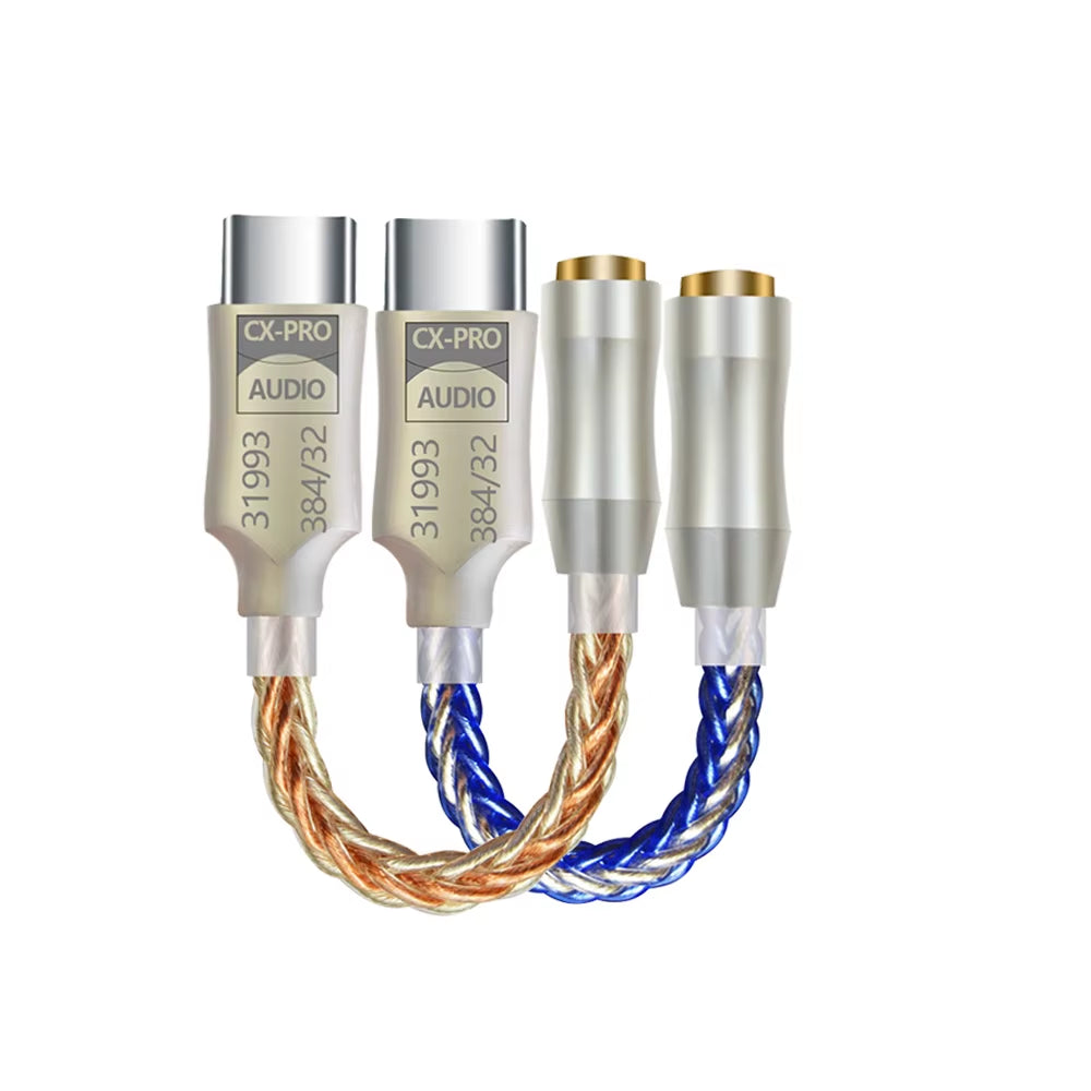 DA06 CX31993 Hifi USB DAC Type C to 3.5Mm Headphone Amplifier Audio Decoder IEM AMP Mobile Phone Adapter